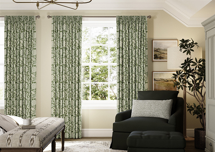 Land & Shore Rowallane, Green - Made to Measure Curtains - Image 3